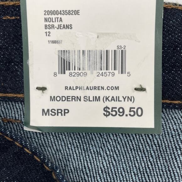 Lauren Ralph Lauren Nolita Women's Jeans, NWT, Modern Slim, Size 12, L31 - Picture 4 of 13